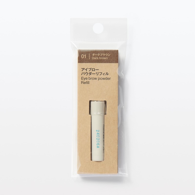 MUJI OAP73A4S Eyebrow Powder Refill Dark Brown