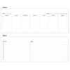 2YOUNG Kraft Standing Weekly Planner - Wirebound Kraft Undated Weekly