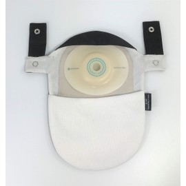 Fastomy - Funda para ostomía, Negro -, Regular