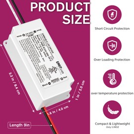 EMITEVER 96W 24V Dimmable LED Driver,AC 120V to DC Electronic Transformer
