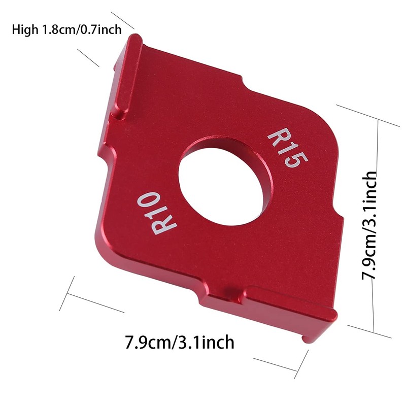 Aluminum Alloy Radius Jig Router Templates Radius Quick-Jig Router Bit
