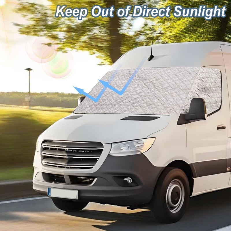 Sun Protection Windscreen for Mercedes Sprinter 2006-2018, Waterproof Car Windscreen