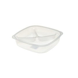 Lock & Lock Classic Plastic Mealbox with dividers, 1.5L (Polypropylene)