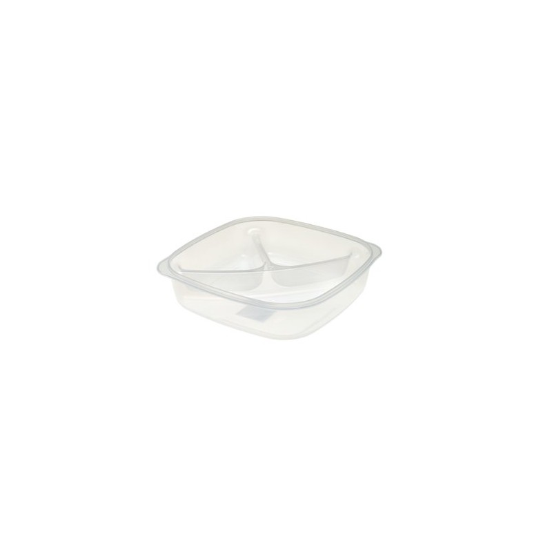 Lock & Lock Classic Plastic Mealbox with dividers, 1.5L (Polypropylene)