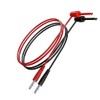 CZJZDZ 2pcs Banana Plug to Test Hook Clips Test Lead
