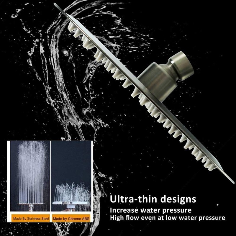 NearMoon Rain Shower Head, Ultra-Thin Design-Pressure Boosting, Awesome Some Experience,
