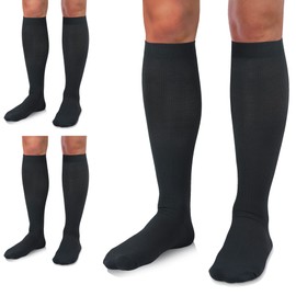 Medical Compression Socks for Women and Men 3 Pairs 20-30 mmHg Knee High Compression Stockings Circulation Best for Running Athletic Nurses