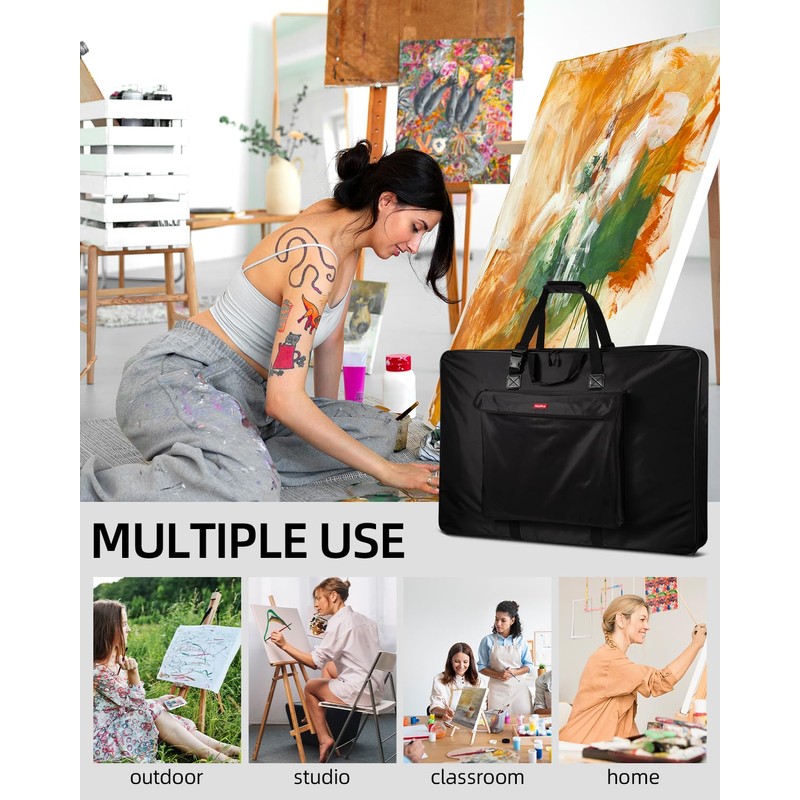 Nicpro Art Portfolio Bag 23 x 31 Inches, Waterproof Nylon