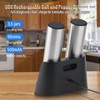 Stainless Steel Electric Salt and Pepper Grinder Set Stainless Steel