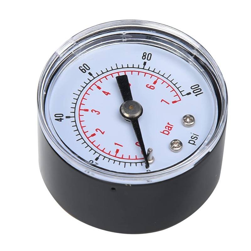 Mechanical Pressure Gauge Measuring Tool 1/8 Inch BSPT Back Connection