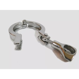 2.5" Single Hinge Sanitary Tri Clover/Tri Clamp Adapter SS304