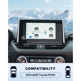 For 2025 Toyota RAV4 Matte Anti-Glare Screen Protector - 2023 2024 2025 RAV4 Hybrid / RAV4 (LE/XLE/XLE Premium/Adventure/Prime SE) Accessories 9H Tempered Glass 8" Navigation Touch Screen Protector