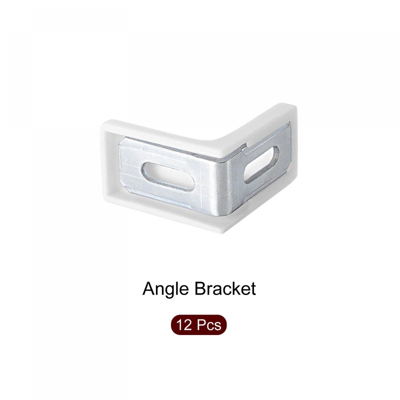 sourcing map Cabinet Cupboard Shelf Corner Brace Plate Right Angle