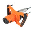 Double-Paddle Electric Cement Mixer, 1800W Handheld Electric Concrete Mixer Portable