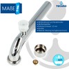 tecuro Pipe Siphon with Ventilation Valve Extra Long for Sink