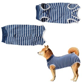 ZEPIQOR Dog Bodysuit After Surgery Dog Body Operation Male Dog Body Wound Protection Recovery Suit for Dog Body Castration Dog After Surgery Cone Alternative (Blue, L)