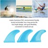 3Pcs Surfboard Fins PVC Thruster Fins Surfing Board Accessories for