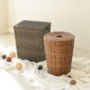 Home&amp;House Rattan Pattern Hamper/Basket Collection Exhibition, 5. Round Hamper 60L5.