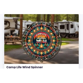 Unbranded Camp life — wind  spinner