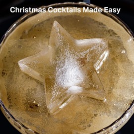 DRINKSPLINKS Star Ice Cube Tray | Perfect As Christmas Ice Cube Molds for Cocktails and Mocktails. Fun, Novelty Star Silicone Mold