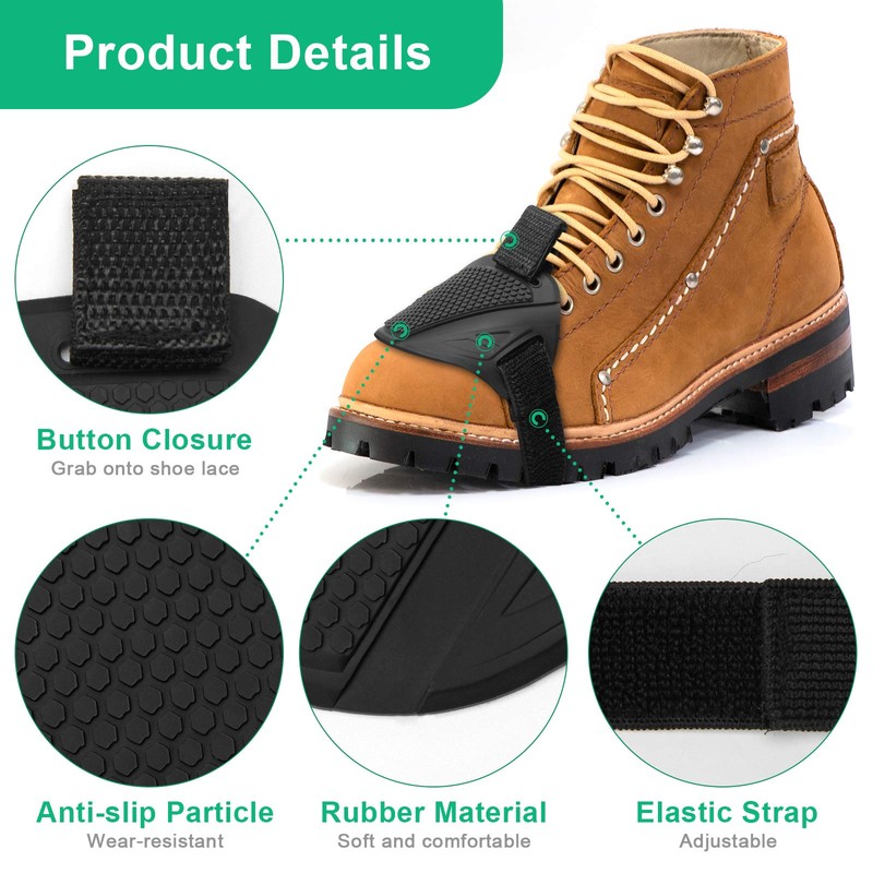 Coitak Motorcycle Motorbike Shift Pad, Motorcycle Shoe Boot Protector Cover,