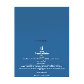 Franck Olivier Eau de Toilette Spray for Men, Blue Touch, 3.4 Ounce