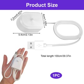 Elektrische Zahnbürste Ladegerät USB Ladestation, Ersatz Ladegerät für Sonicare HX6100 Elektrische Zahnbürste, Induktive Ladestation Kompatibel mit HX6000 HX8000 HX9000 Serie