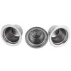 3Pcs/Set Coffee Capsule Reusable Pod Stainless Steel Refillable Coffee Capsule