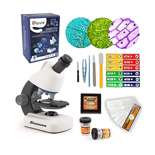 STEM Microscope for Kids - Up to 40-1200x Zoom Blank
