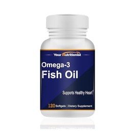 Omega3 Aceite de Pescado 1000mg, Salud del Corazón, 120 cápsulas blandas                                                                              
