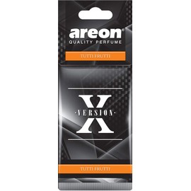Car Fragrance Freshener AREON X Version Car Fragrance Tree Air Freshener (Pack x 6, X Version Tutti Frutti)