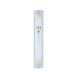 Waterproof Lucite Mezuzah Case Holder for 15 cm Scroll