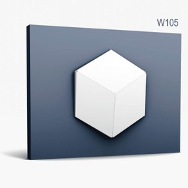 3D Wall panel Orac Decor W105 MODERN ROMBUS Deco element modern look white