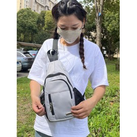 Waterproof Sling Backpack Crossbody Sling Bag for Women Men, Multipurpose Travel Hiking Adjustable Chest Bag Casual Daypack with Pocket