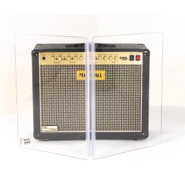 Budget Shield NEW 2-ft tall, 3-ft wide 2-Panel Amp Shield, Plexiglas guitar screen