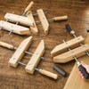 12” Wooden Handscrew Clamp - Angled Jaws & Screw Clamps