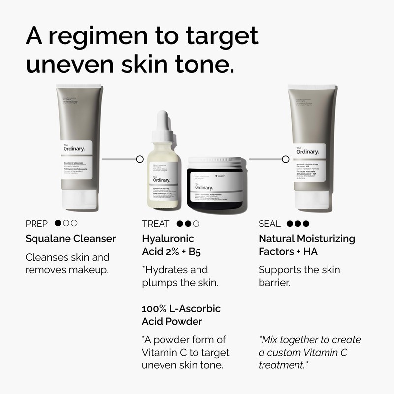 The Ordinary 100% L-Ascorbic Acid Powder, Vitamin C Treatment for