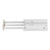 3 Stem Pneumatic Cylinder Aluminum Alloy Double Acting Air Cylinder
