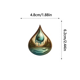 61Pcs Water Drop Stickers Pack, Cartoon Cute Vinyl Waterproof Decals for Water Bottle,Laptop,Phone,Skateboard,Scrapbooking,Bumper Gifts for Kids Teens Adults Fans for Party Supply