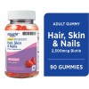 Equate Hair Skin & Nails Gomitas 90 Pzas Biotina 2500