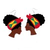 Caribbean Flag Drop Earrings for Black and Brown Skin Women