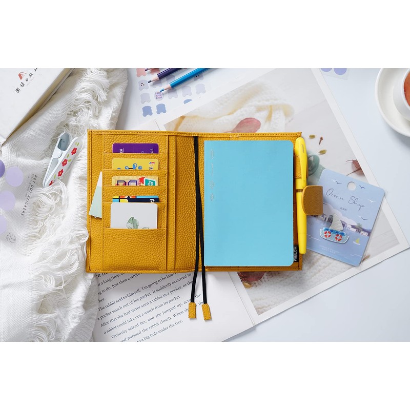 Moterm Leather Cover for A6 Notebook - Fits Hobonichi Cousin,