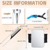 Eleqldwen 8 PCS Parting Ring Hair Selecting Ring 6 Hair