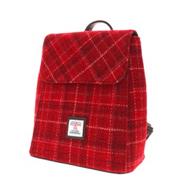 Glen Appin Harris Tweed 'Tummel' Mini Backpack (Colour 102 Red)