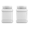 Mountain West Company 48 fl oz Square Clear Jar with