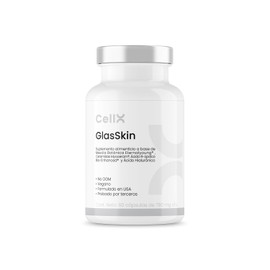 CellX | GlasSkin con Eternalyoung® 225 mg, Ácido R-Lipoico Bio-Enhanced® 200 mg, Ácido Hialurónico 120 mg y Ceramidas Myoceram® RPS 20 mg | 60 Cápsulas Veganas | 30 Porciones