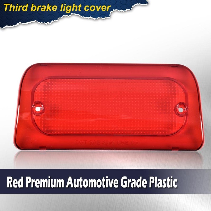 G-PLUS 3rd Brake Light Lens Cover Compatible with1994-2004 Chevy S10
