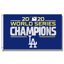 LCFhome Dodgers Flag Los Angeles Flag 2020 World Series Champions Banner (36x60in/90x150cm,150Polyster,HD Printing) for Garage Man Cave College Dorm Decor