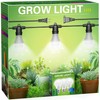 Hanging Grow Light 5000K, Briignite 3 Grow Light Bulbs with