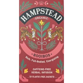 Hampstead Organic Rooibos 20 tea bags caffeine free herbal infusion